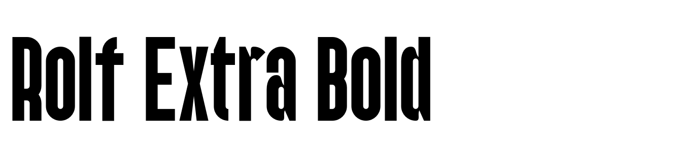 Rolf Extra Bold